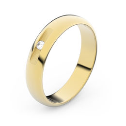 Zlatý snubný prsteň FMR 2C40 zo žltého zlata, S8