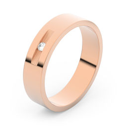 Zlatý snubní prsten FMR 1G45 z růžového zlata, S8