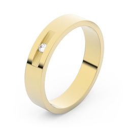 Zlatý snubný prsteň FMR 1G40 zo žltého zlata, S8