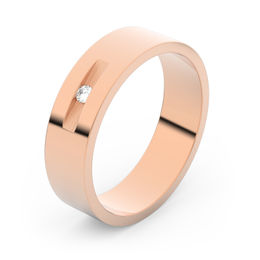 Zlatý snubní prsten FMR 1G50 z růžového zlata, S8