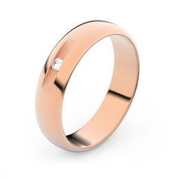 Zlatý snubný prsteň FMR 2D45 z ružového zlata, S8