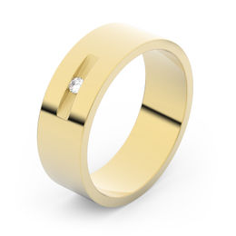 Zlatý snubný prsteň FMR 1G60 zo žltého zlata, S8