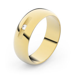 Zlatý snubný prsteň FMR 3A60 zo žltého zlata, S8