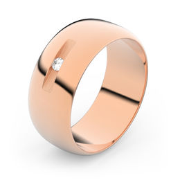 Zlatý snubní prsten FMR 3C75 z růžového zlata, S8