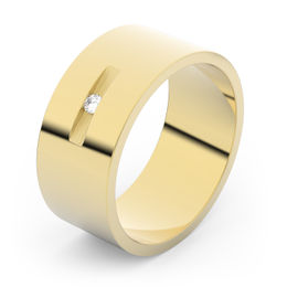 Zlatý snubný prsteň FMR 1G80 zo žltého zlata, S8