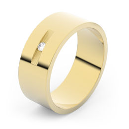 Zlatý snubný prsteň FMR 1G70 zo žltého zlata, S8