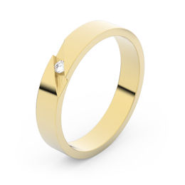 Zlatý snubný prsteň FMR 1G35 zo žltého zlata, S9
