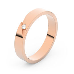 Zlatý snubní prsten FMR 1G35 z růžového zlata, S9