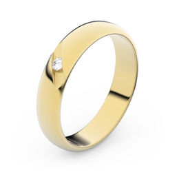 Zlatý snubný prsteň FMR 2C40 zo žltého zlata, S9