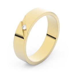 Zlatý snubný prsteň FMR 1G45 zo žltého zlata, S9