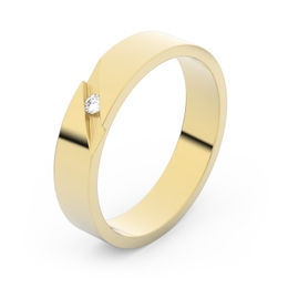 Zlatý snubný prsteň FMR 1G40 zo žltého zlata, S9
