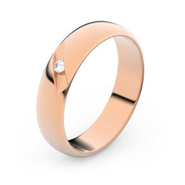 Zlatý snubní prsten FMR 2D45 z růžového zlata, S9