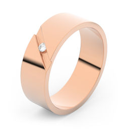 Zlatý snubný prsteň FMR 1G60 z ružového zlata, S9