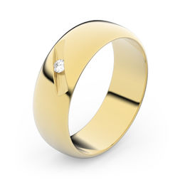 Zlatý snubný prsteň FMR 3A60 zo žltého zlata, S9