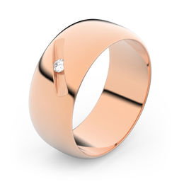 Zlatý snubní prsten FMR 3C75 z růžového zlata, S9