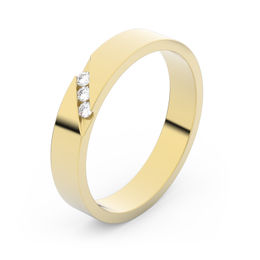 Zlatý snubní prsten FMR 1G35 ze žlutého zlata, S10