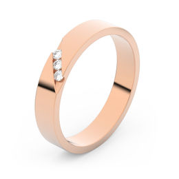 Zlatý snubní prsten FMR 1G35 z růžového zlata, S10