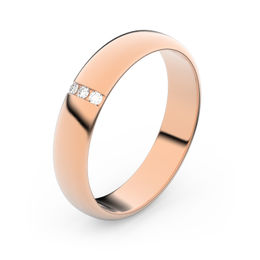 Zlatý snubní prsten FMR 2C40 z růžového zlata, S11