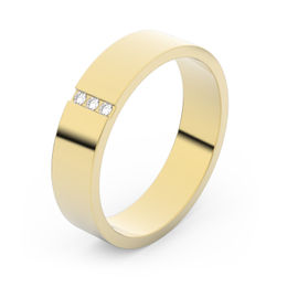 Zlatý snubní prsten FMR 1G45 ze žlutého zlata, S11
