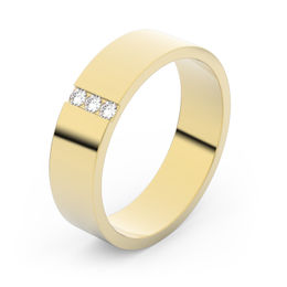 Zlatý snubní prsten FMR 1G50 ze žlutého zlata, S11