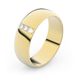 Zlatý snubní prsten FMR 3A60 ze žlutého zlata, S11