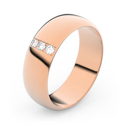 Zlatý snubní prsten FMR 3A60 z růžového zlata, S11