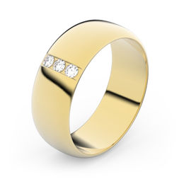 Zlatý snubní prsten FMR 3B65 ze žlutého zlata, S11