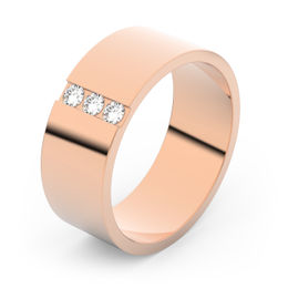 Zlatý snubní prsten FMR 1G70 z růžového zlata, S11