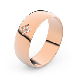 Zlatý snubní prsten FMR 9A60 z růžového zlata, S15