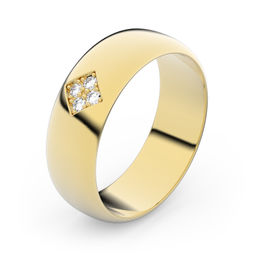 Zlatý snubný prsteň FMR 3A60 zo žltého zlata, S15