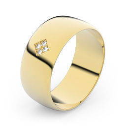 Zlatý snubní prsten FMR 9B80 ze žlutého zlata, S15