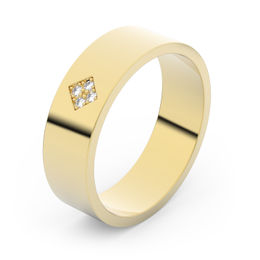 Zlatý snubní prsten FMR 1G55 ze žlutého zlata, S15