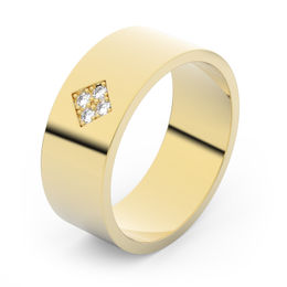 Zlatý snubní prsten FMR 1G70 ze žlutého zlata, S15