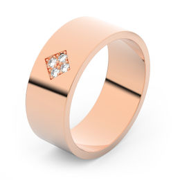 Zlatý snubní prsten FMR 1G70 z růžového zlata, S15