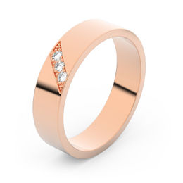 Zlatý snubní prsten FMR 1G45 z růžového zlata, S17