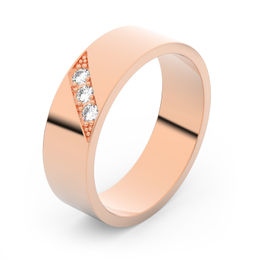 Zlatý snubní prsten FMR 1G55 z růžového zlata, S17