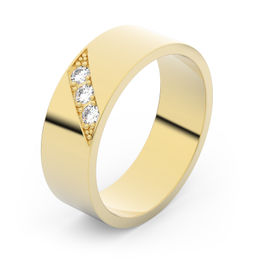 Zlatý snubný prsteň FMR 1G60 zo žltého zlata, S17