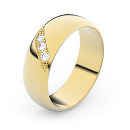 Zlatý snubný prsteň FMR 3A60 zo žltého zlata, S17