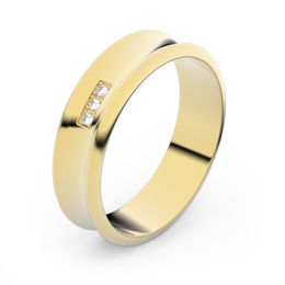 Zlatý snubní prsten FMR 5A50 ze žlutého zlata, S16