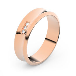 Zlatý snubní prsten FMR 5A50 z růžového zlata, S16