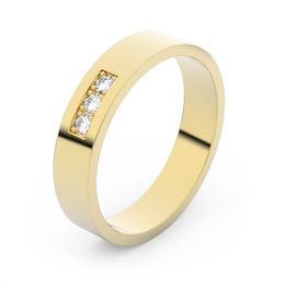 Zlatý snubný prsteň FMR 1G40 zo žltého zlata, S16