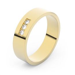 Zlatý snubní prsten FMR 1G50 ze žlutého zlata, S16