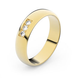 Zlatý snubní prsten FMR 2D45 ze žlutého zlata, S16