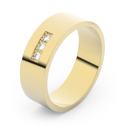 Zlatý snubní prsten FMR 1G60 ze žlutého zlata, S16