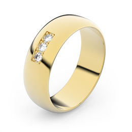 Zlatý snubný prsteň FMR 3A60 zo žltého zlata, S16