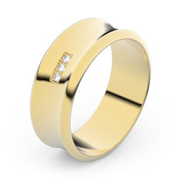 Zlatý snubný prsteň FMR 5B70 zo žltého zlata, S16