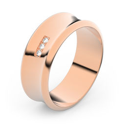Zlatý snubný prsteň FMR 5B70 z ružového zlata, S16