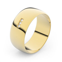 Zlatý snubný prsteň FMR 9B80 zo žltého zlata, S16