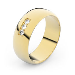 Zlatý snubní prsten FMR 3B65 ze žlutého zlata, S16