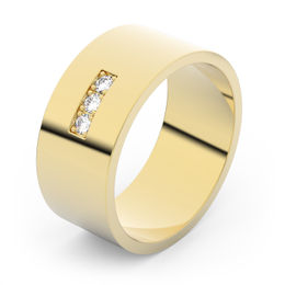Zlatý snubní prsten FMR 1G80 ze žlutého zlata, S16